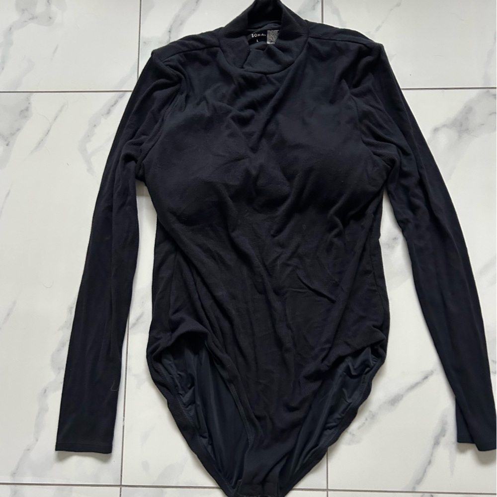 EUC soma black bodysuit